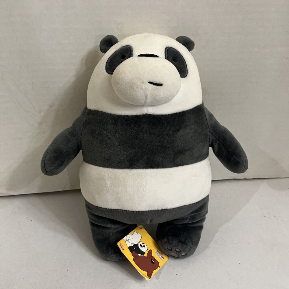 We Bare Bears Plush  Panda Bear Cartoon Network Miniso Stuffed Animal 10 Inches